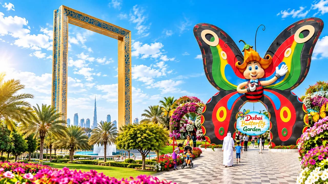 Dubai Frame × Dubai Butterfly Garden