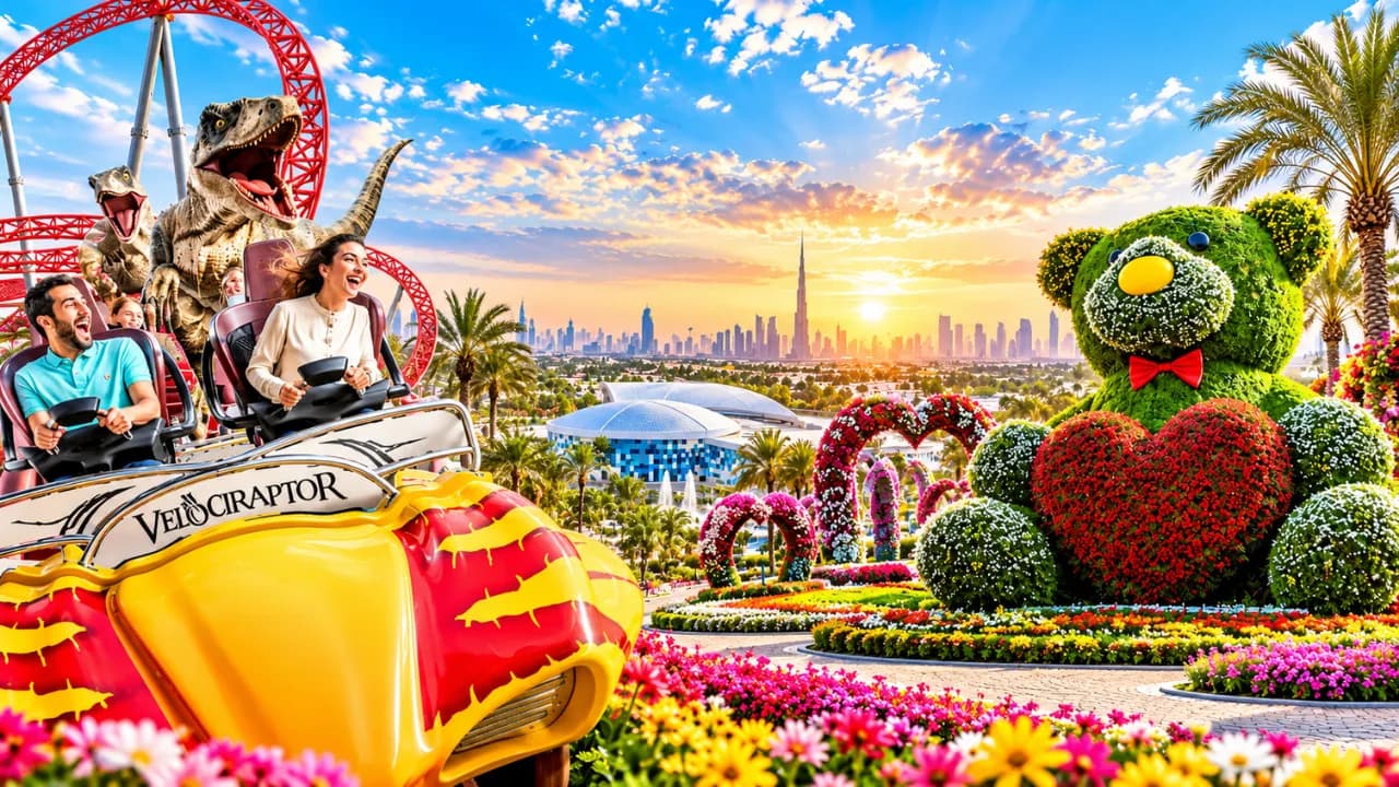 IMG Worlds of Adventure to Dubai Miracle Garden- COMBO TICKET